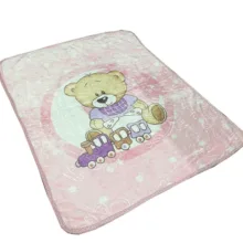 پتو کودک مدل بچه خرس سایز 120x100 سانتی متر