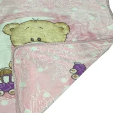 پتو کودک مدل بچه خرس سایز 120x100 سانتی متر