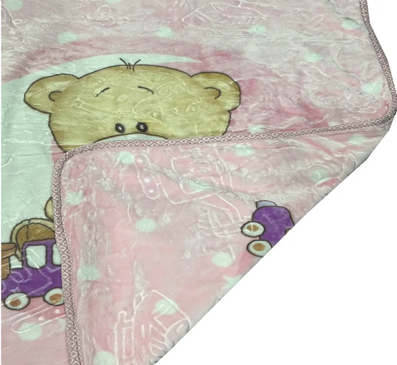 پتو کودک مدل بچه خرس سایز 120x100 سانتی متر