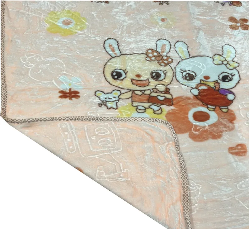 پتو کودک مدل آبجی خرگوشه سایز 120x100 سانتی متر