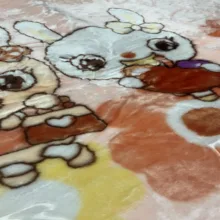 پتو کودک مدل آبجی خرگوشه سایز 120x100 سانتی متر