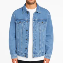 کت جین مردانه مدل شست کد 2006 رنگ آبی آسمانی