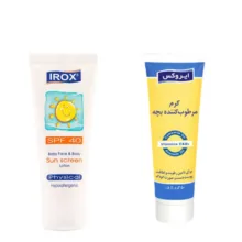 کرم مرطوب کننده کودک ایروکس مدل baby حجم 50 میلی لیتر به همراه کرم ضد آفتاب کودک ایروکس مدل baby حجم 50 میلی لیتر