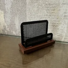 جای کارت مدل چوب و فلز بسته 4 عددی