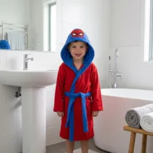 حوله پالتویی کودک مدل Spiderman سایز 90 سانتی متر