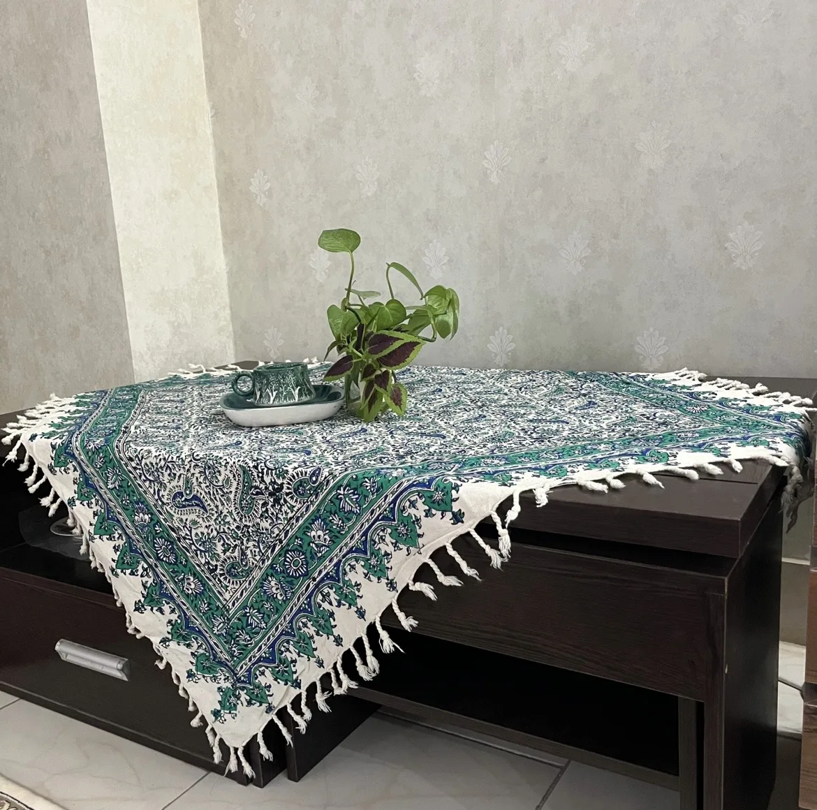 رومیزی قلمکار مدل اصفهان کد 100-100