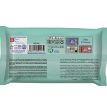 دستمال مرطوب کودک وی کر مدل عصاره آلوئه ورا و روغن زیتون دو بسته 72 عددی