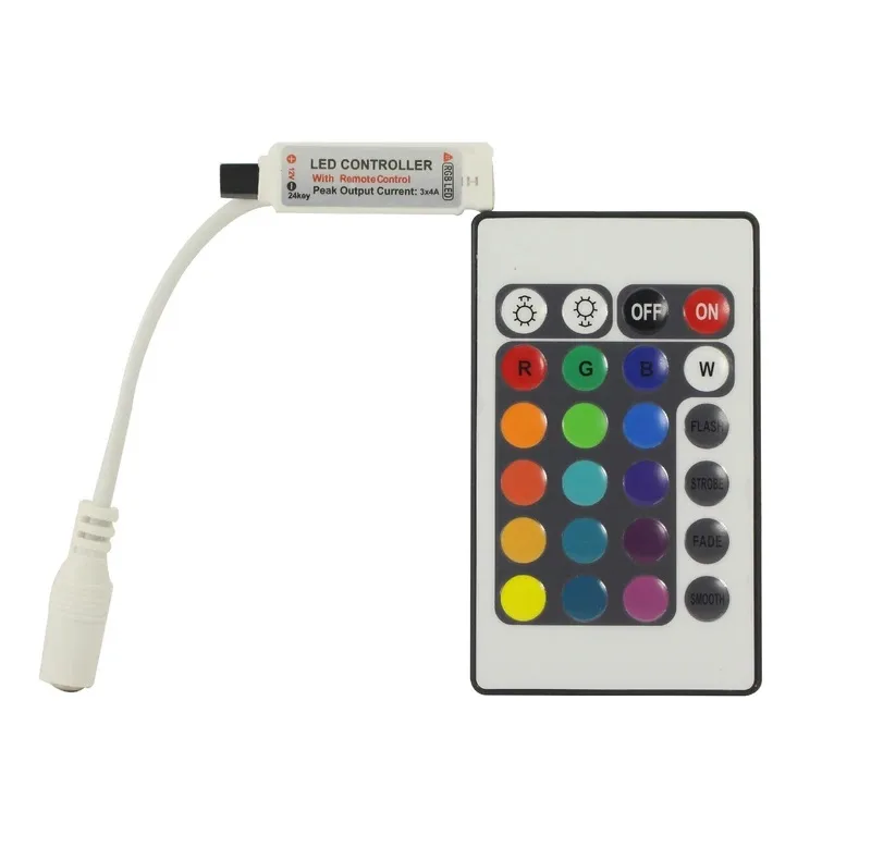 ریسه نئون فلکسی مدل RGB کد 12v طول 2 متر به همراه ریموت و درایور