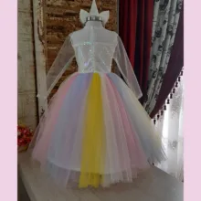 پیراهن دخترانه مدل تک شاخ