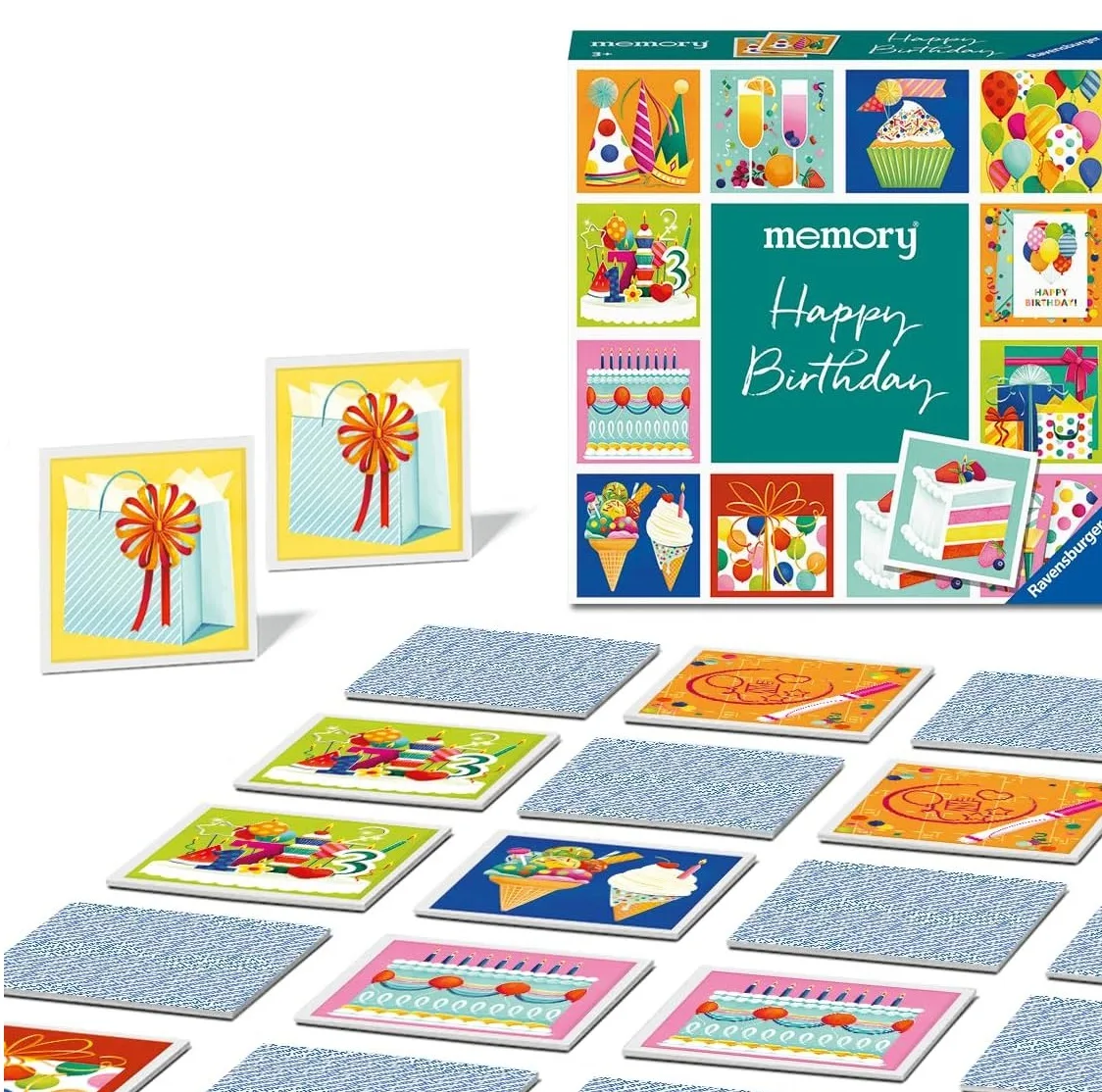 بازی فکری راونزبرگر مدل Memory Moments - Happy Birthday کد 22399 مناسب برای 3 سال به بالا