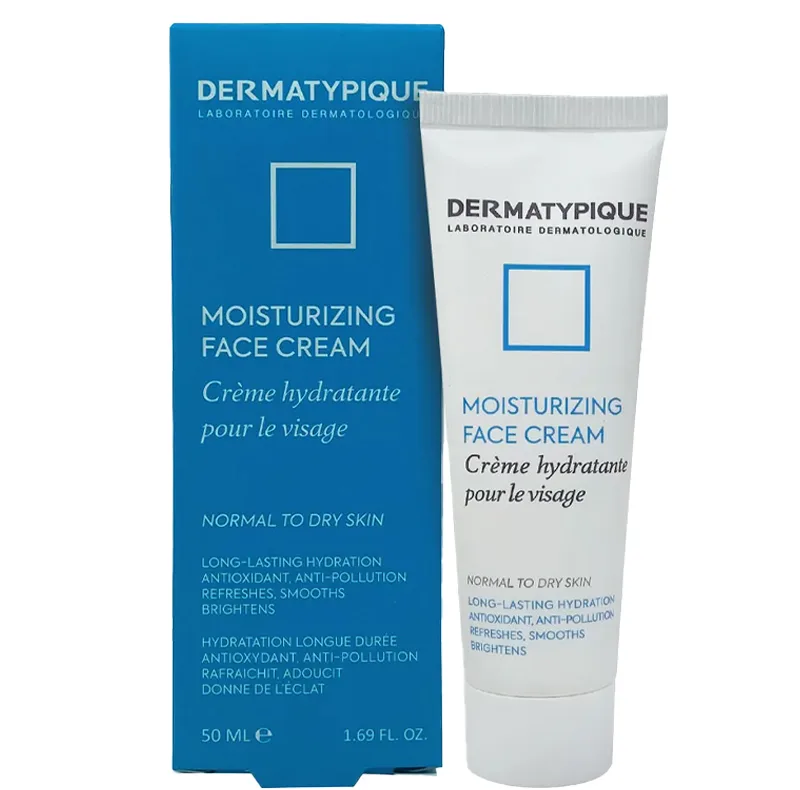 کرم مرطوبکننده صورت درماتیپیک مدل HYDRATANTE POUR LE VISAGE مناسب برای پوست خشک حجم 50 میلی لیتر