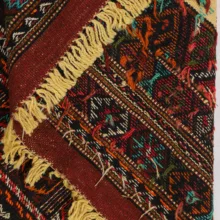 گلیم دستبافت دو متری مدل سفره کردی کد 4020476