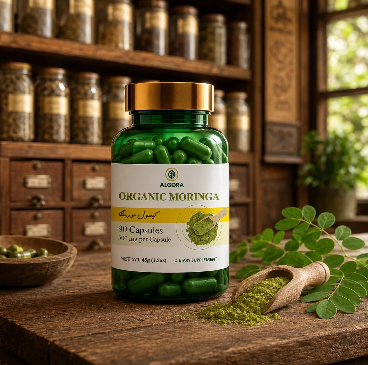 کپسول گیاهی مورینگا برند آلگورا مدل N90 - وزن 45 گرم