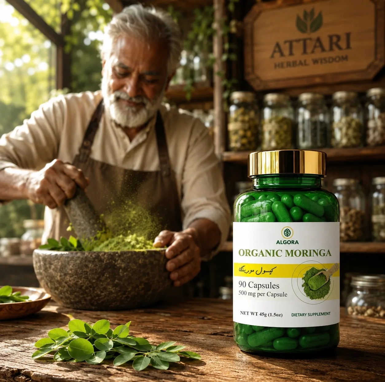 کپسول گیاهی مورینگا برند آلگورا مدل N90 - وزن 45 گرم