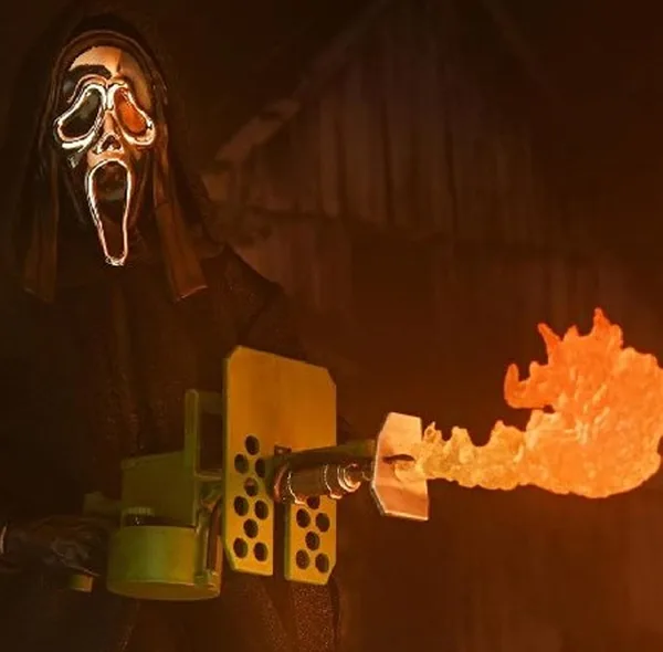اکشن فیگور نکا طرح گوست فیس مدل Ghostface Inferno ارتفاع 18 سانتیمتر