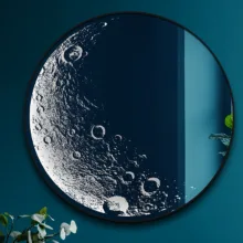 تابلو آینه سایان هوم طرح ماه نورانی G60