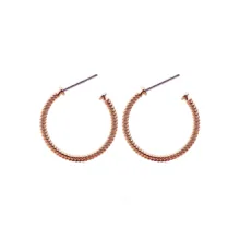 گوشواره حلقه‌ای زنانه پاول هویت مدل ROPE HOOP