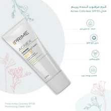 کرم مرطوب کننده بدون رنگ پرایم مدل Acnex SPF 30 حجم 50 میلی لیتر117203