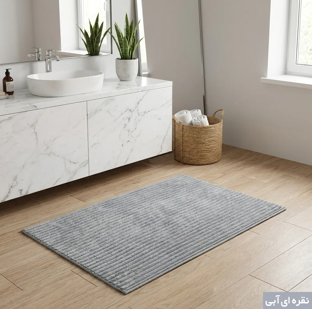 پادری وینوما مدل سرویس بهداشتی و حمام 4 لایه مخمل ویژه سایز 70x45 سانتیمتر مناسب برای فضای داخلی