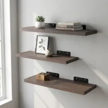 شلف دیواری دینیال مدل هرمی کد DN4015 مجموعه سه عددی