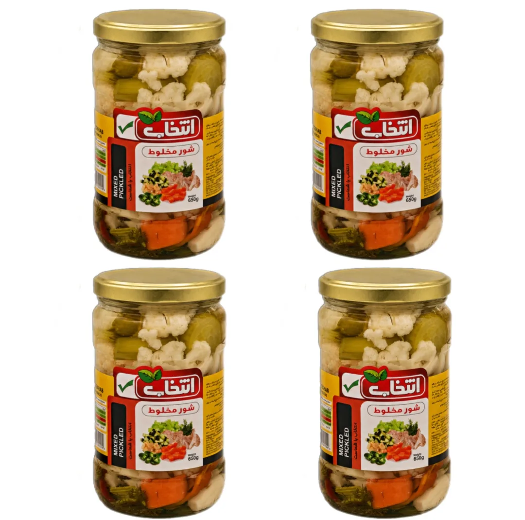 شور مخلوط انتخاب - 650 گرم بسته 4 عددی