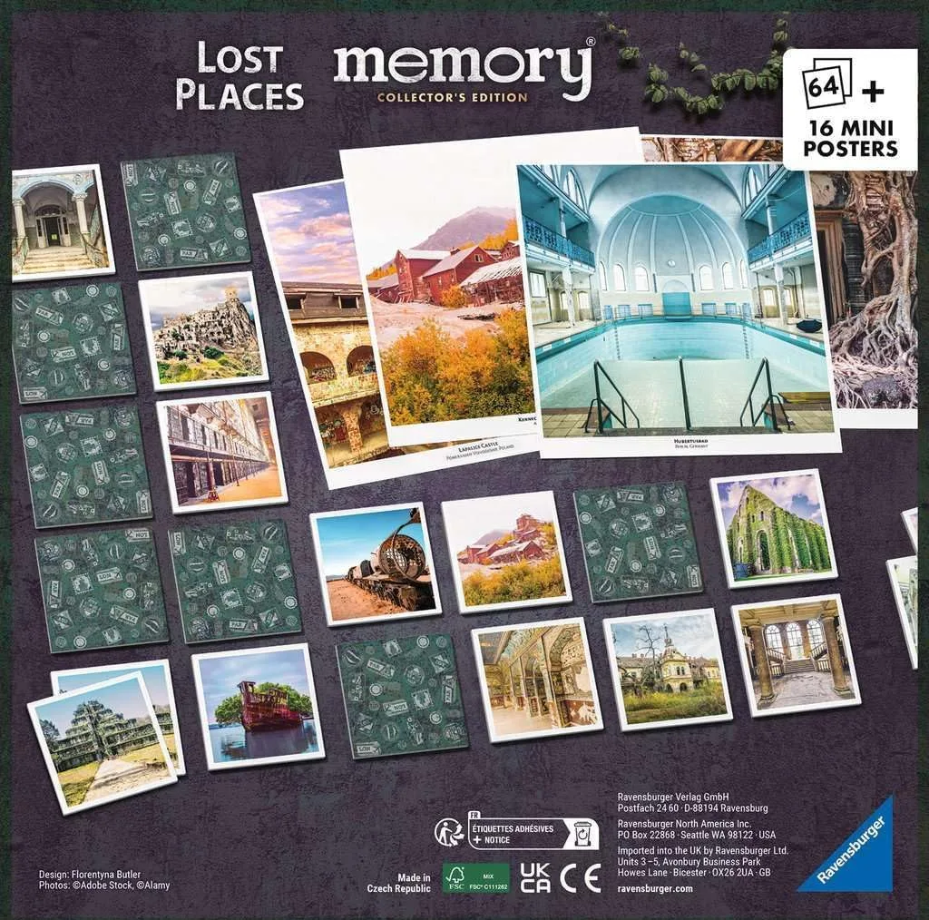 بازی فکری راونزبرگر مدل Memory Lost Places کد 23499 مناسب برای 6 سال به بالا