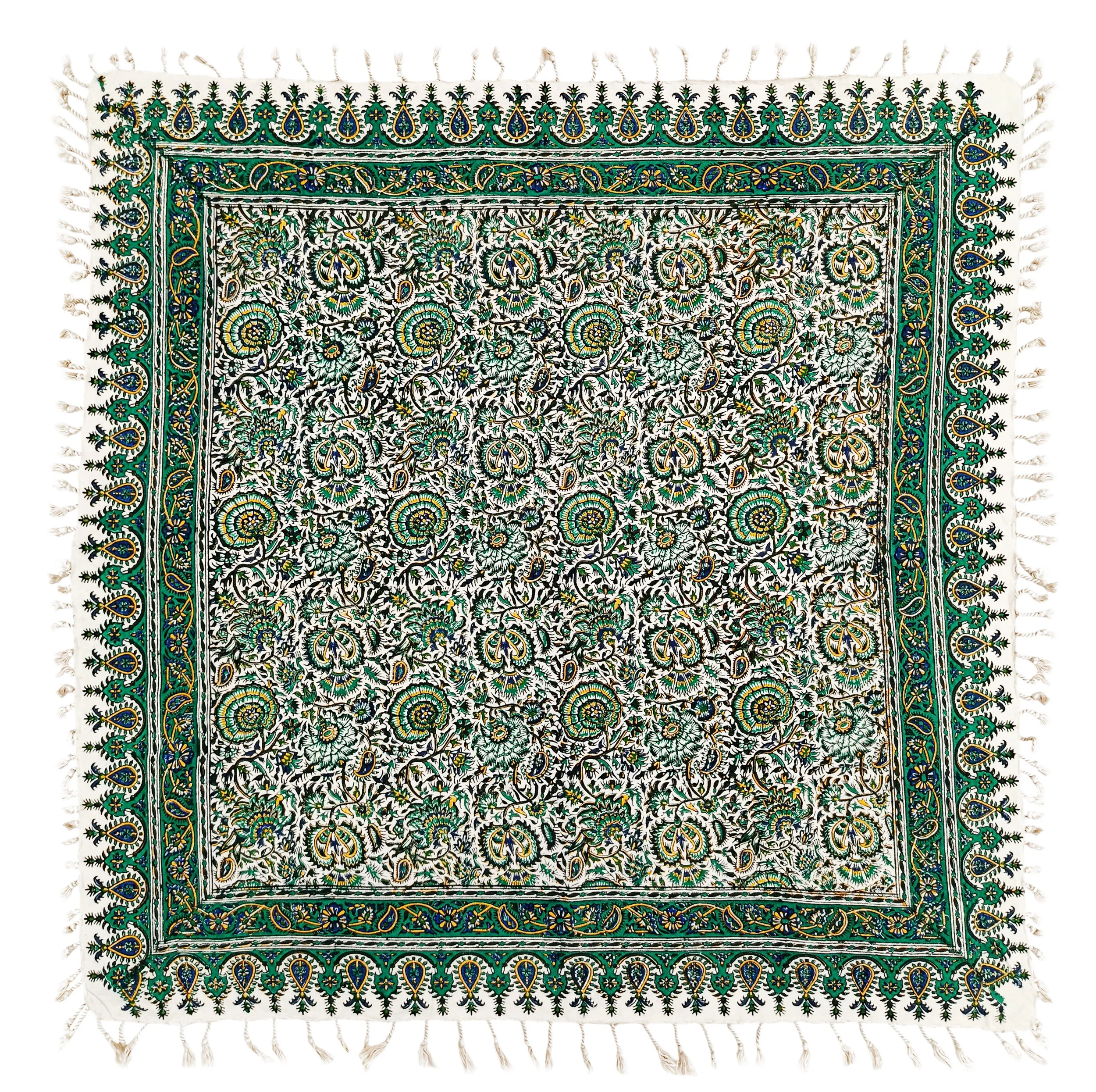 رومیزی قلمکار مدل گل اناری