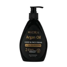 کرم مرطوب کننده دست و صورت آدرا مدل ARGAN مناسب انواع پوست حجم 300 میلی لیتر