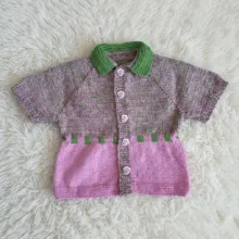 ژاکت نوزادی مدل شکوفه