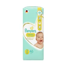 پوشک چسبی کودک پمپرز مدل premium care سایز 2 بسته 46 عددی