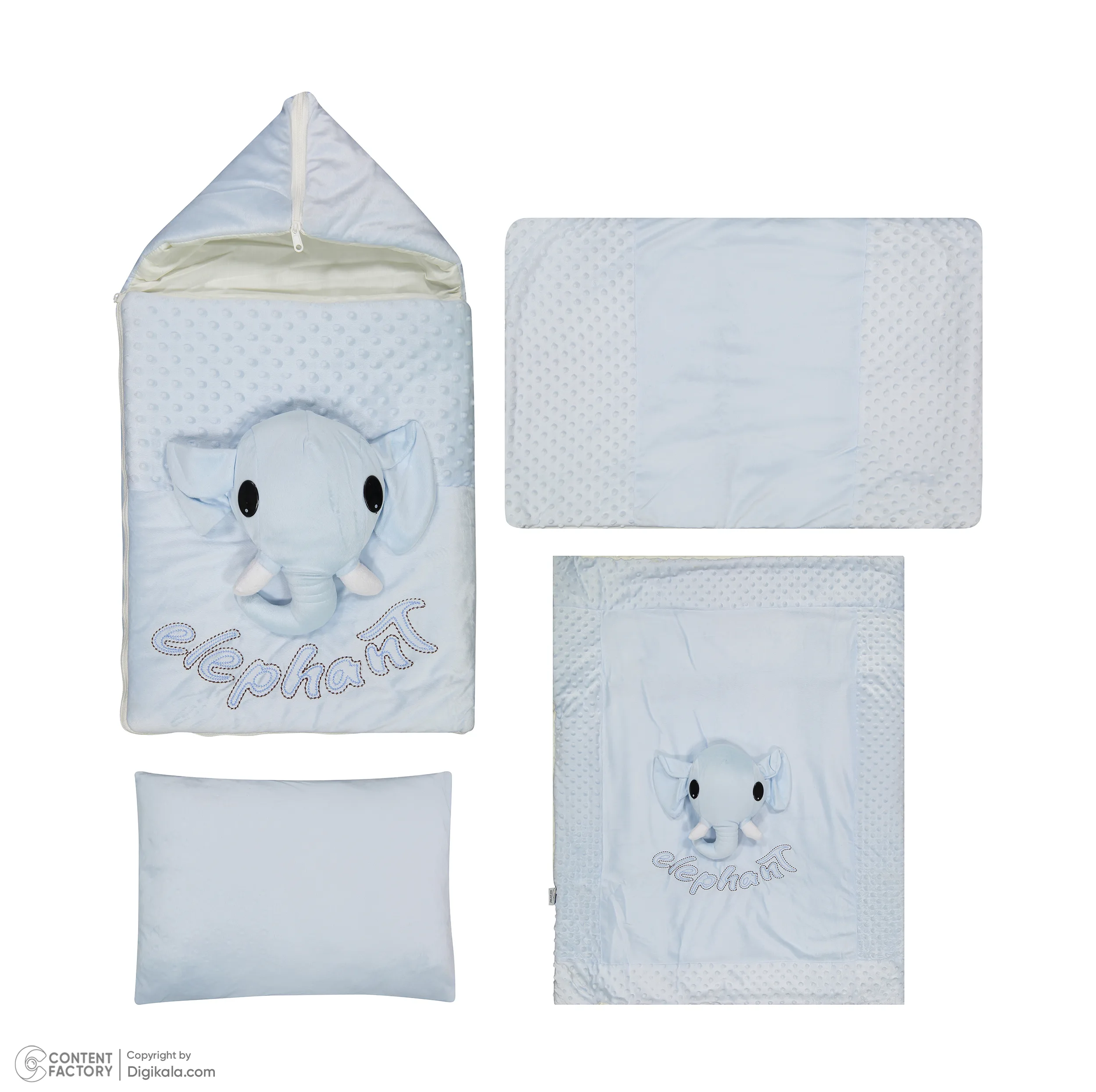 سرویس 4 تکه روتختی کودک مدل Elephant