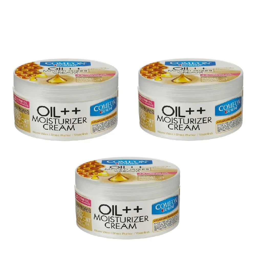 کرم مرطوب کننده کامان مدل oil++ حجم 250 میلی لیتر مجموعه 3 عددی