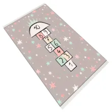 فرش پارچه‌ای مدل کودک طرح لی لی کد 1251-1