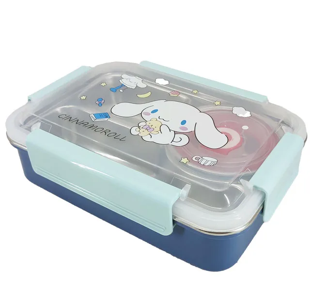ظرف غذا کودک مدل سه محفظه کد CINNAMOROLL