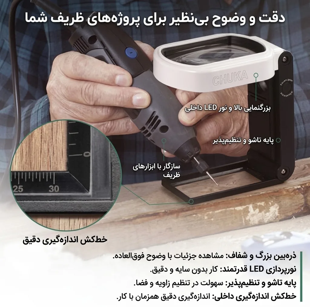 ذره بین مدل TH-7018-FX