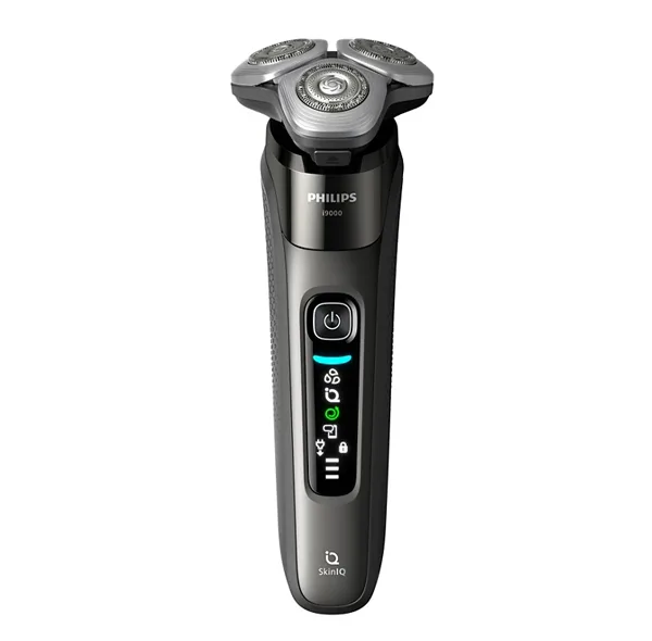 ماشین اصلاح موی صورت شارژی فیلیپس مدل X9002/05 با تیغه استیل ضد زنگ، ضد آب و قابل استفاده خشک و مرطوب، طراحی ارگونومیک، باتری لیتیوم یون با شارژ سریع 60 دقیقه، نمایشگر میزان شارژ و قابلیت اصلاح با شماره صفر
