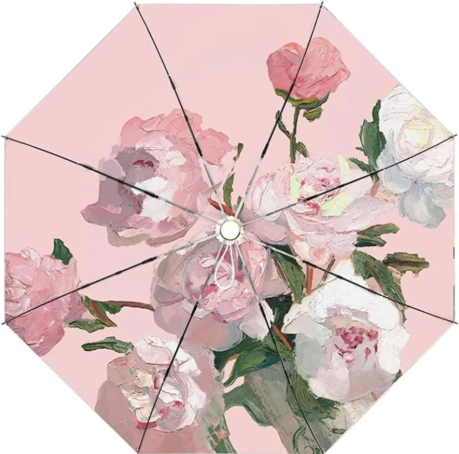چتر گلد ایر مدل وارونه کیف دار کد Artistic Rose