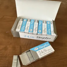 سوزن منگنه استپلس مدل SH سایز 24/6 بسته 20000 عددی