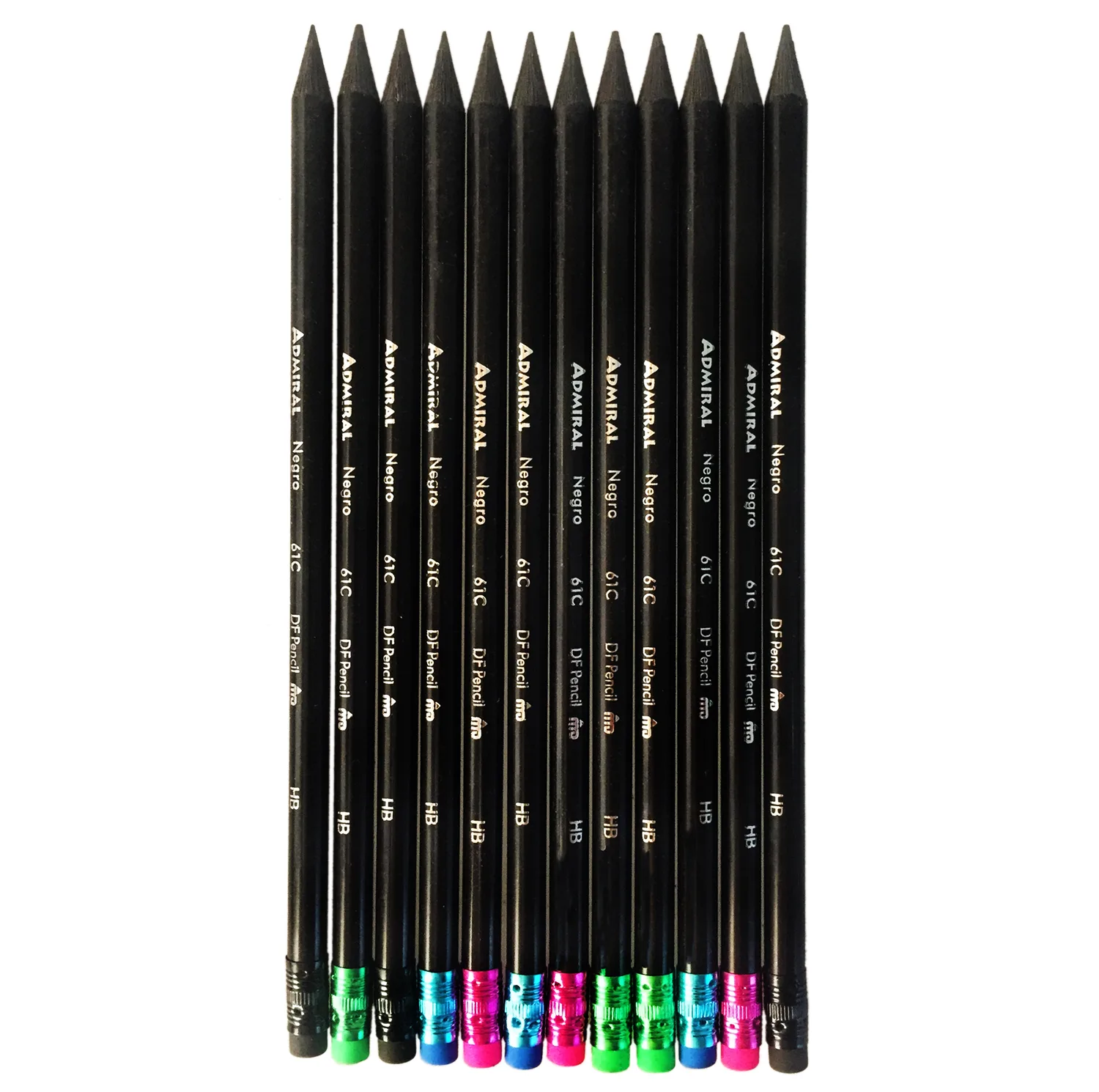 مداد مشکی آدمیرال مدل Negro کد 61C بسته 12 عددی
