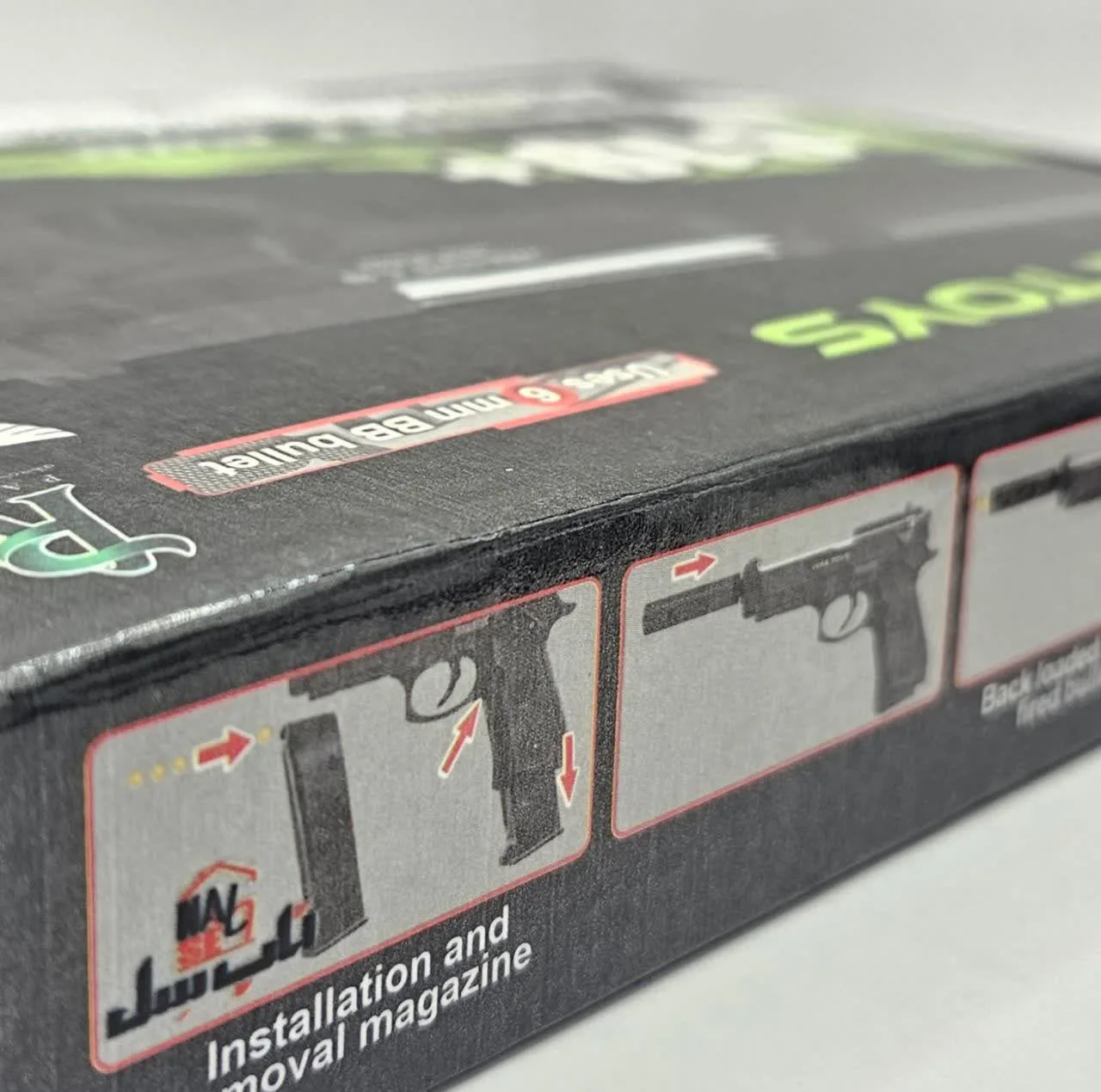 تفنگ بازی ناب سل مدل کلت خشاب خور C19 کد AIRSOFT GUN C19 مناسب برای نوجوانان