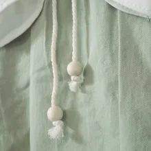 ست بلوز و سارافون دخترانه مدل جیب دار منگوله خرسی