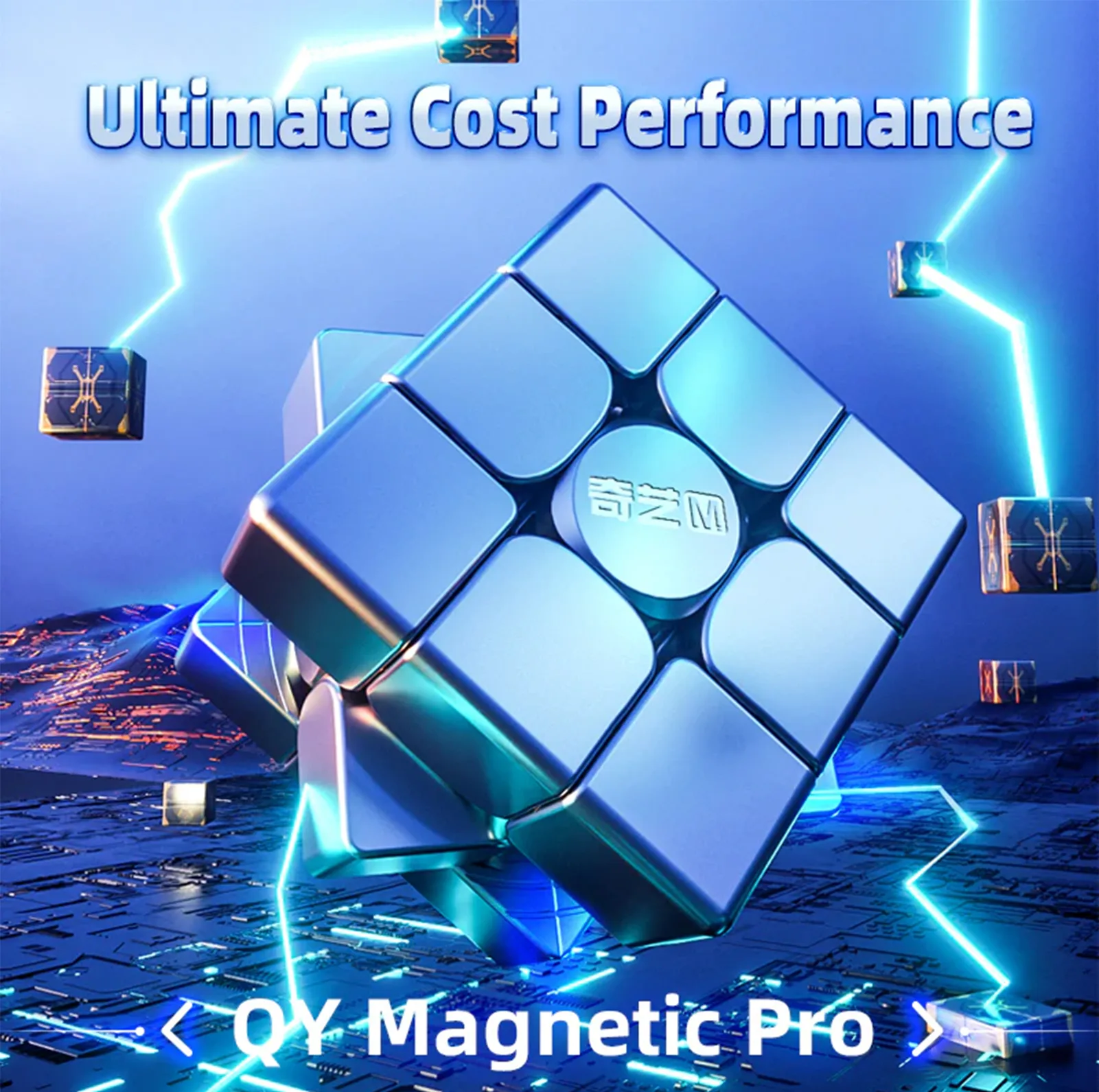 مکعب روبیک چی ای مدل ام پرو مگنت مگلو کای وای 3×3 QY M Pro Magnetic Maglev