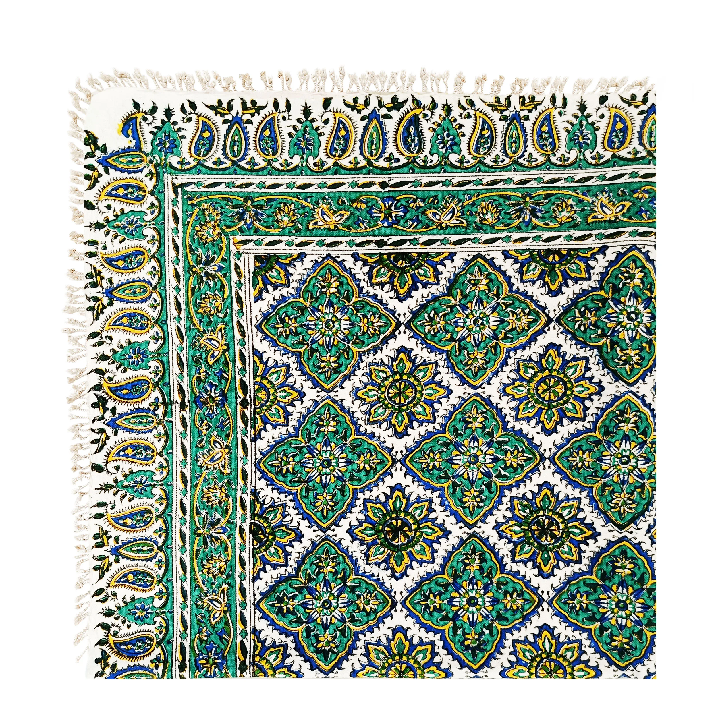 رومیزی قلمکار مدل خشتی