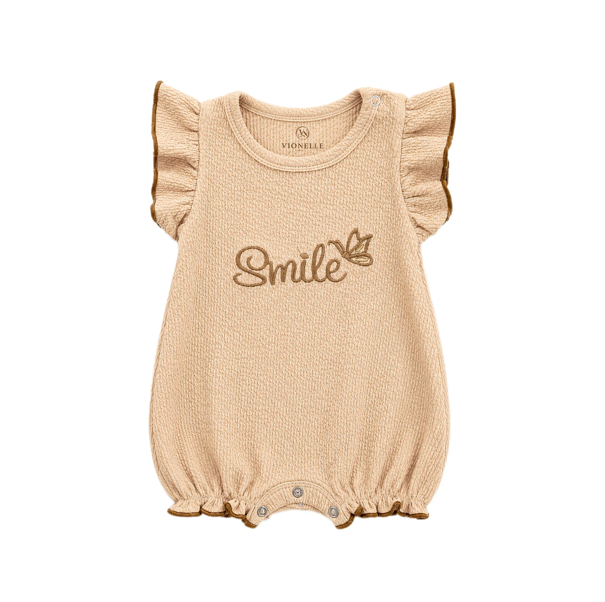 رامپر نوزادی ویونل مدل پنبه ای Smile