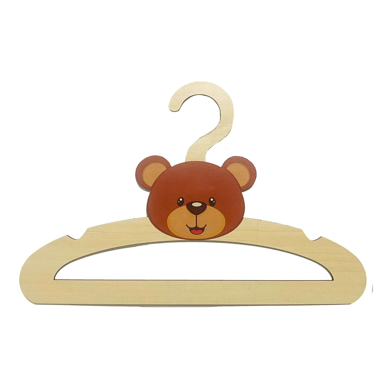 چوب لباسی نوزاد مدل خرس تدی کد teddy بسته 5 عددی