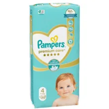 پوشک بچه پمپرز مدل premium care سایز ۴ بسته ۵۲ عددی