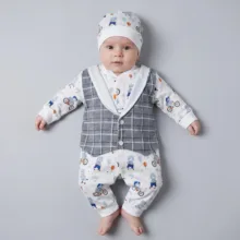 ست سرهمی و کلاه نوزادی کد Bike2