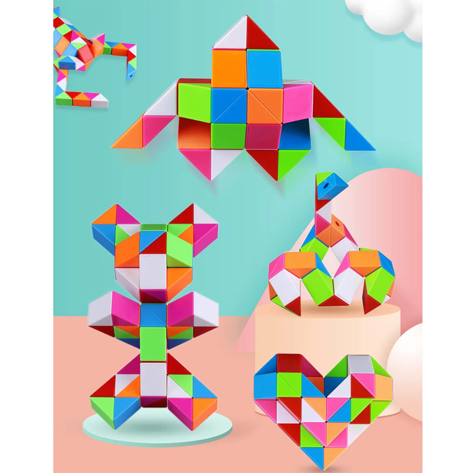 مکعب روبیک چی ای مدل QY Magic Snake