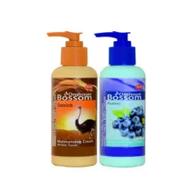 کرم آبرسان انشور بوسوم مدل روغن شترمرغ و بلوبری حجم 250 میلی لیتر مجموعه 2 عددی