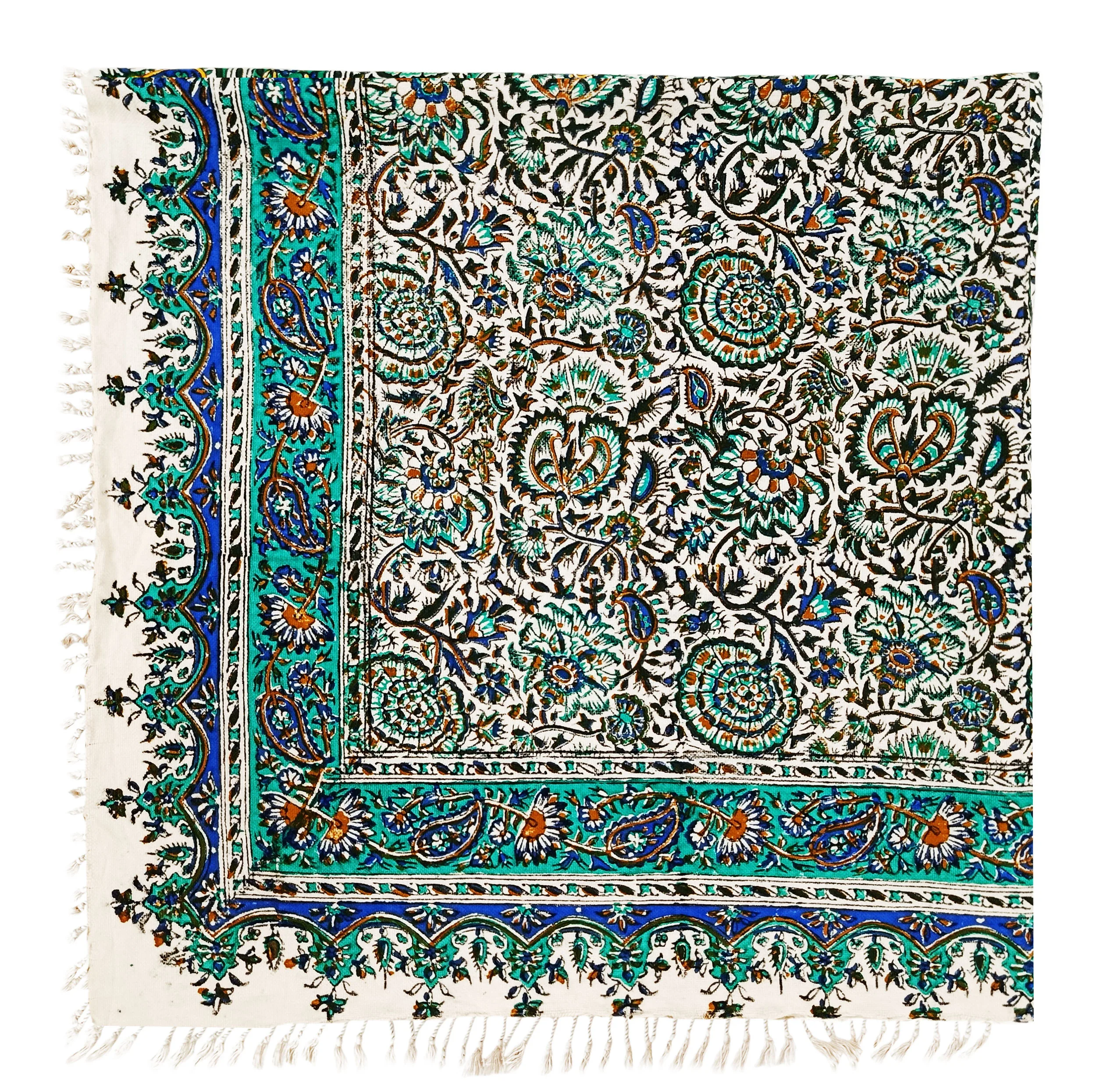 رومیزی قلمکار مدل گل اناری